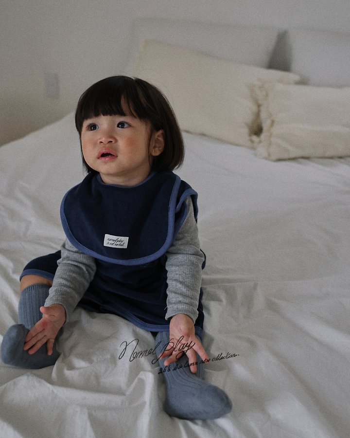 Normalplay - Korean Baby Fashion - #onlinebabyshop - Normal Terry Bib - 8