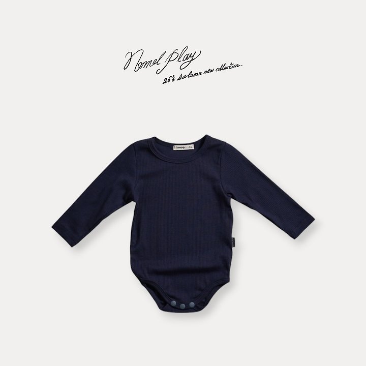 Normalplay - Korean Baby Fashion - #onlinebabyshop - Soft Autumn Baby Bodysuit - 5