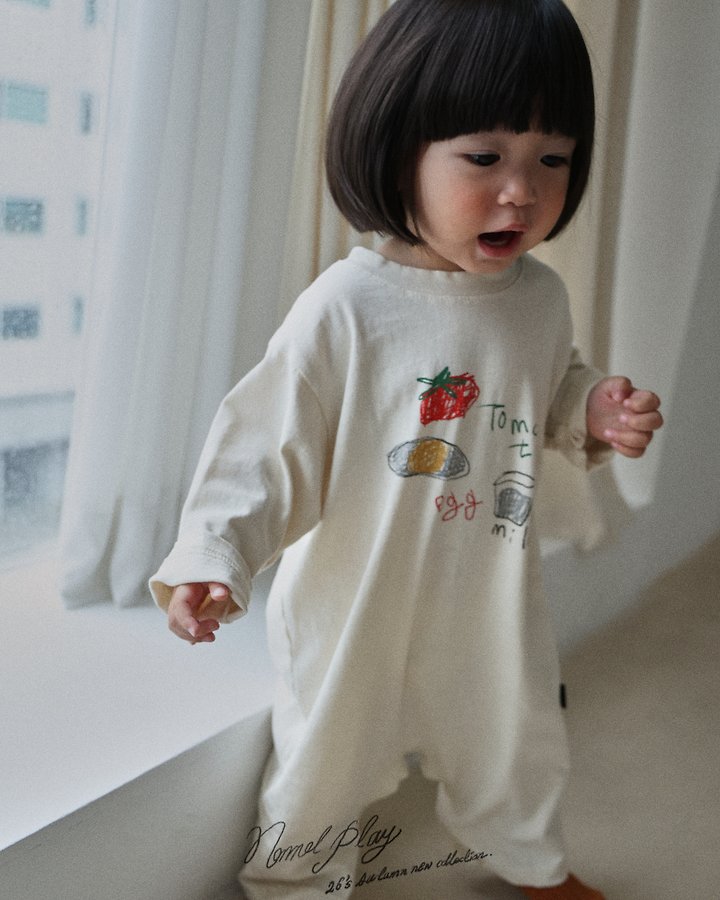 Normalplay - Korean Baby Fashion - #onlinebabyshop - Egg Baby Bodysuit - 3