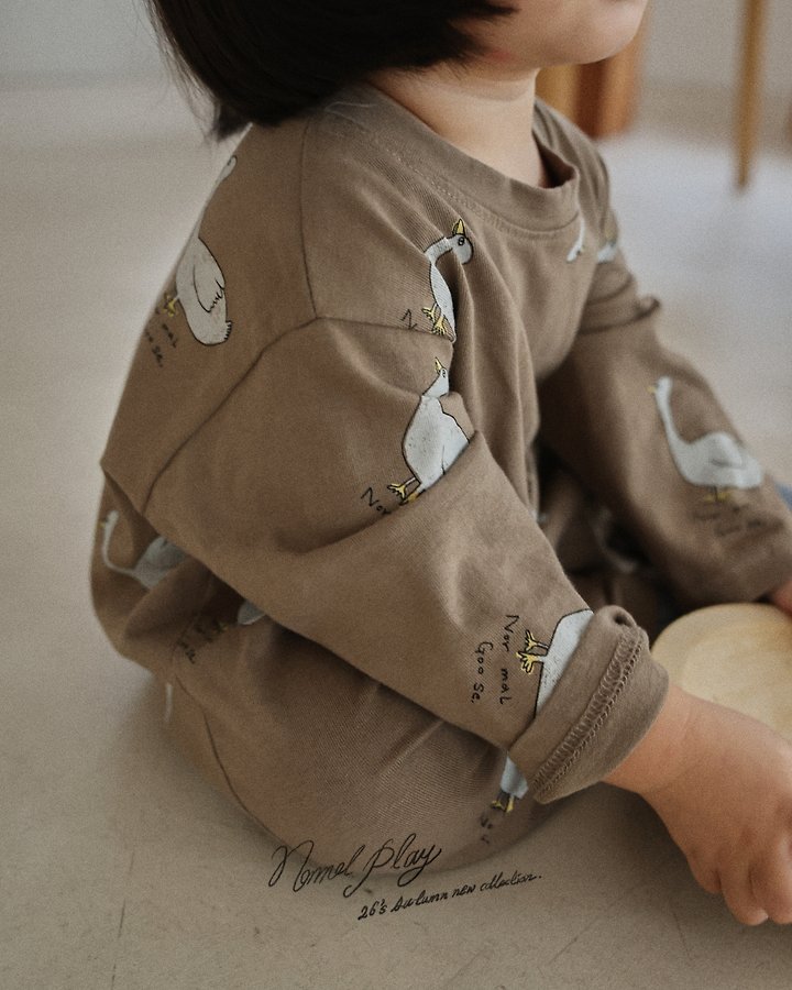 Normalplay - Korean Baby Fashion - #onlinebabyshop - Normal Duck Single Baby Bodysuit - 11
