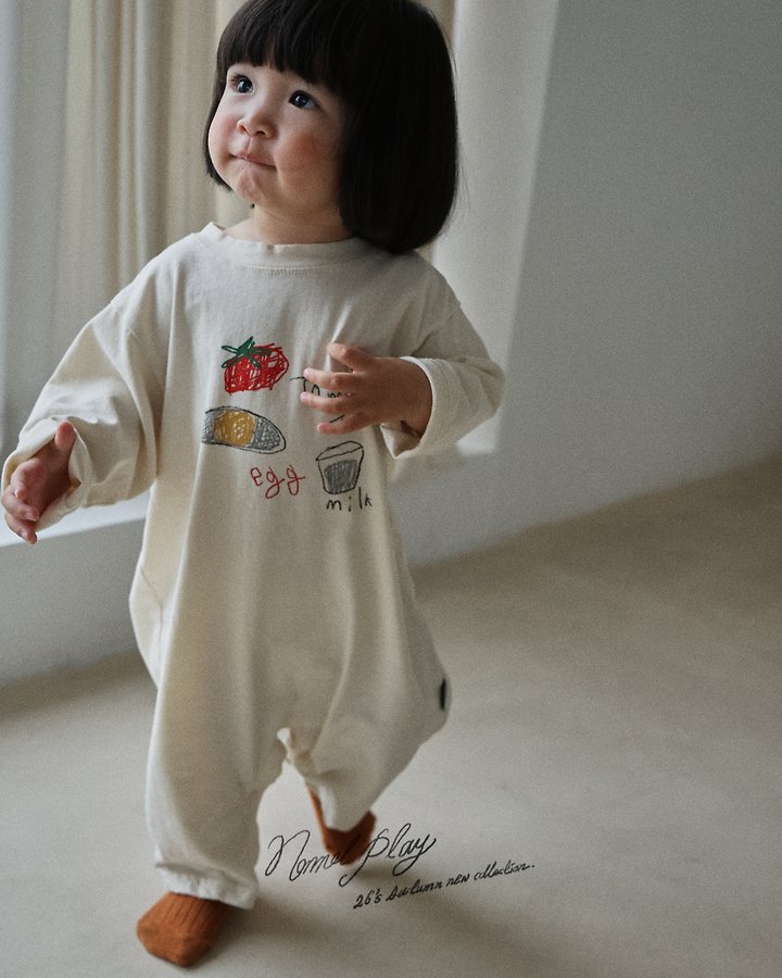 Normalplay - Korean Baby Fashion - #onlinebabyshop - Egg Baby Bodysuit - 4