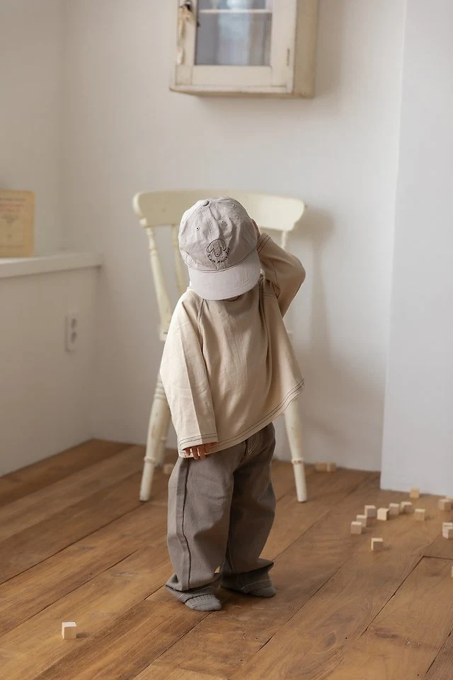 Oatmeal - Korean Children Fashion - #Kfashion4kids - Stitch Raglan Tee - 8