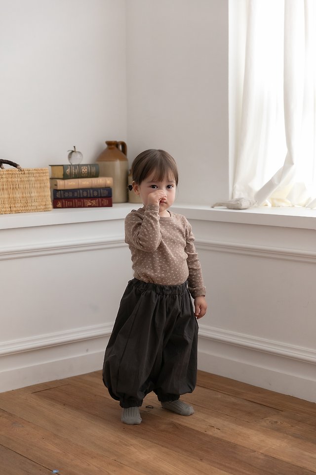 Oatmeal - Korean Children Fashion - #Kfashion4kids - Floral Slim Tee - 9