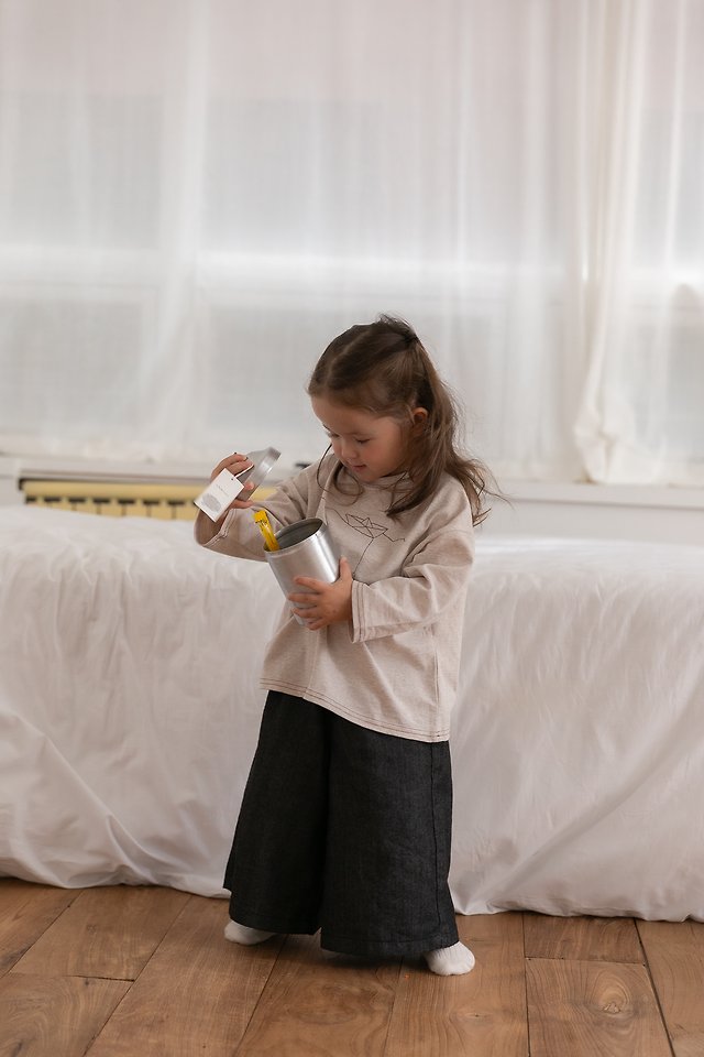 Oatmeal - Korean Children Fashion - #childofig - Bono Denim Pants - 8