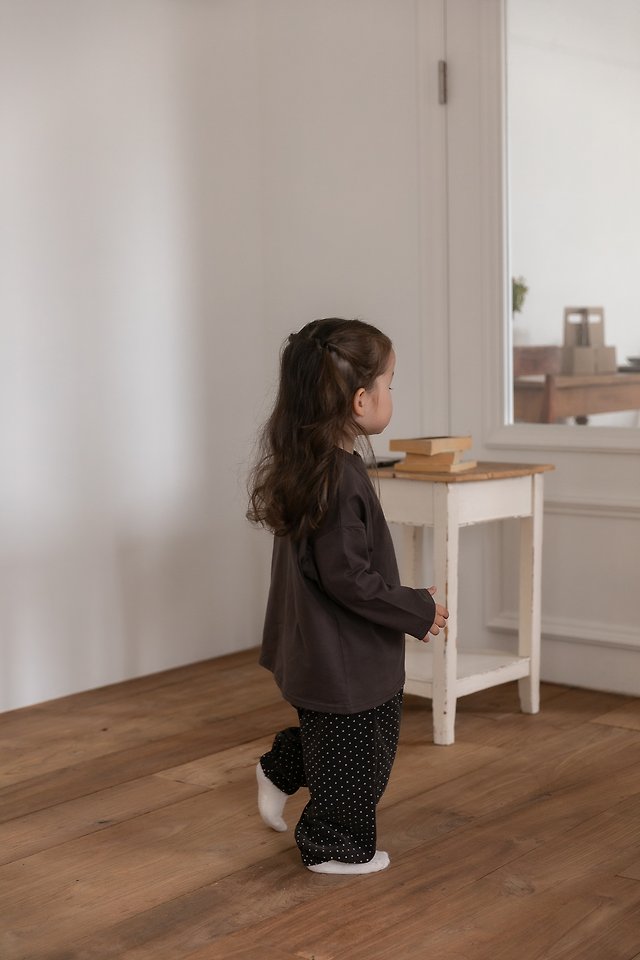 Oatmeal - Korean Children Fashion - #childofig - Dot Pants - 8