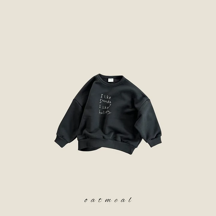 Oatmeal - Korean Children Fashion - #childofig - Like Sweatshirt - 4