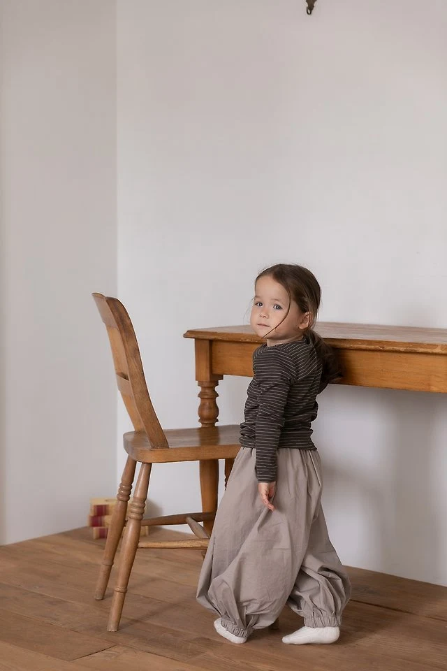 Oatmeal - Korean Children Fashion - #childrensboutique - Aladdin Pants - 7