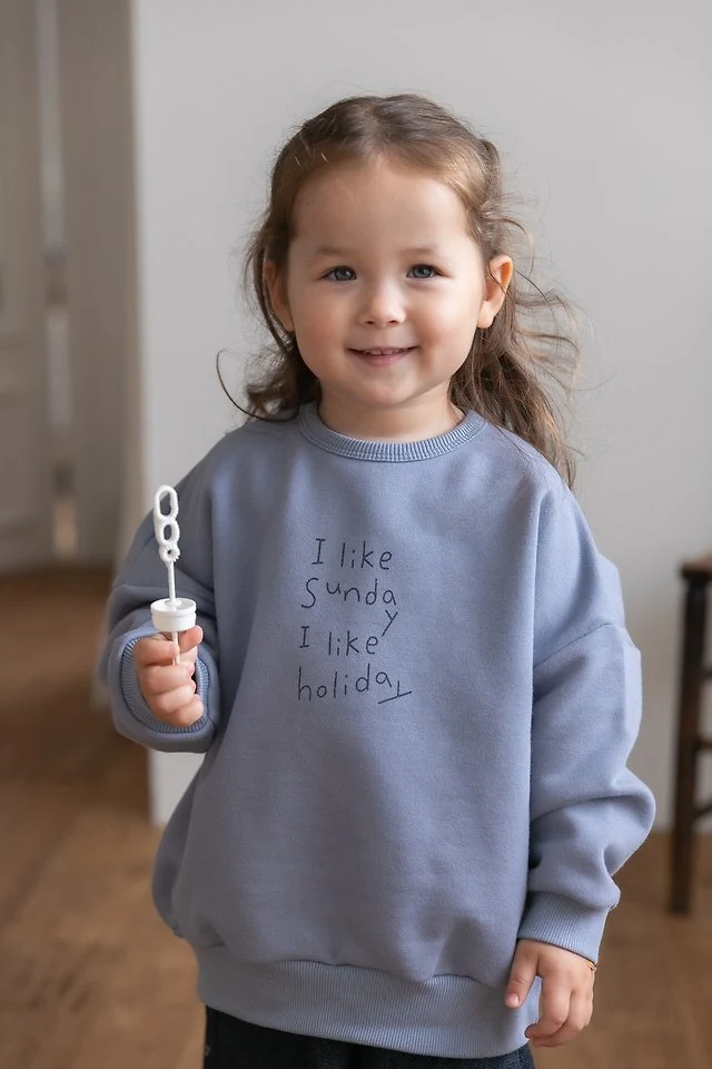 Oatmeal - Korean Children Fashion - #childrensboutique - Like Sweatshirt - 5