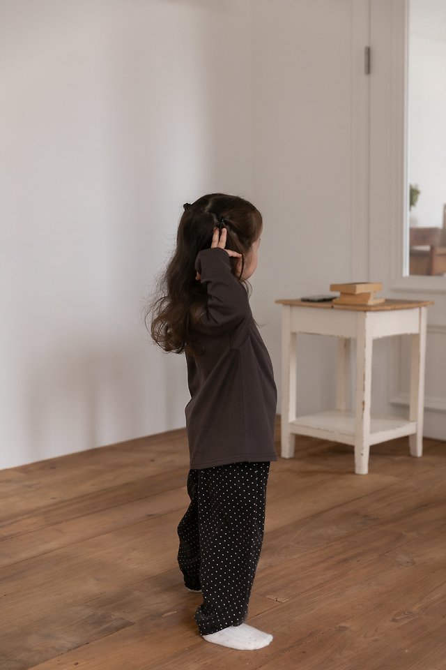 Oatmeal - Korean Children Fashion - #designkidswear - Dot Pants - 10