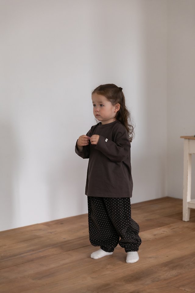 Oatmeal - Korean Children Fashion - #discoveringself - Dot Pants - 11