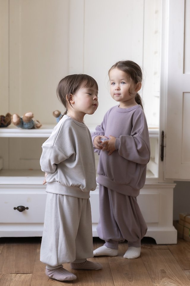 Oatmeal - Korean Children Fashion - #kidzfashiontrend - Mellow Set - 11