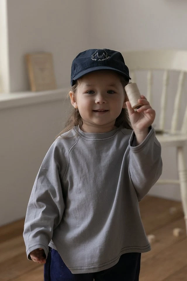 Oatmeal - Korean Children Fashion - #kidzfashiontrend - Stitch Raglan Tee - 7