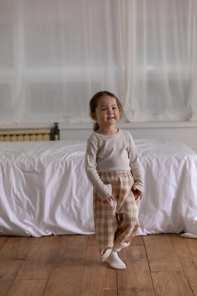 Oatmeal - Korean Children Fashion - #kidzfashiontrend - Eyelet Slim Tee - 7