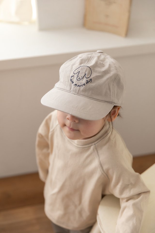 Oatmeal - Korean Children Fashion - #kidzfashiontrend - Puppy Baseball Cap - 5