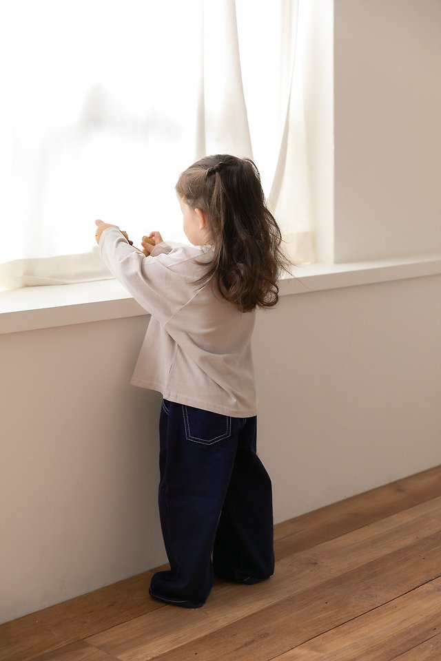 Oatmeal - Korean Children Fashion - #littlefashionista - Frog Raglan Tee - 8