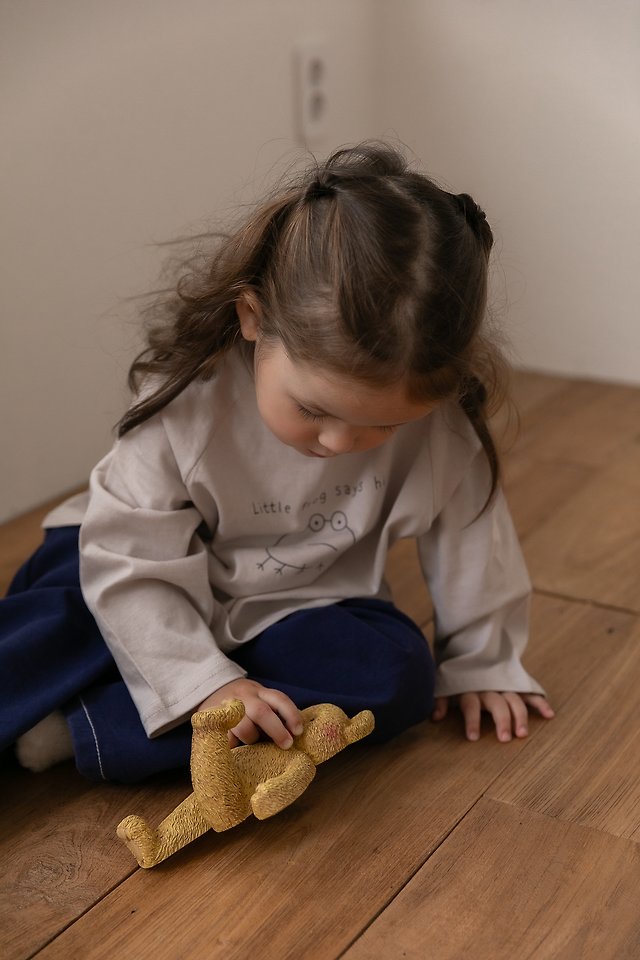 Oatmeal - Korean Children Fashion - #magicofchildhood - Frog Raglan Tee - 9