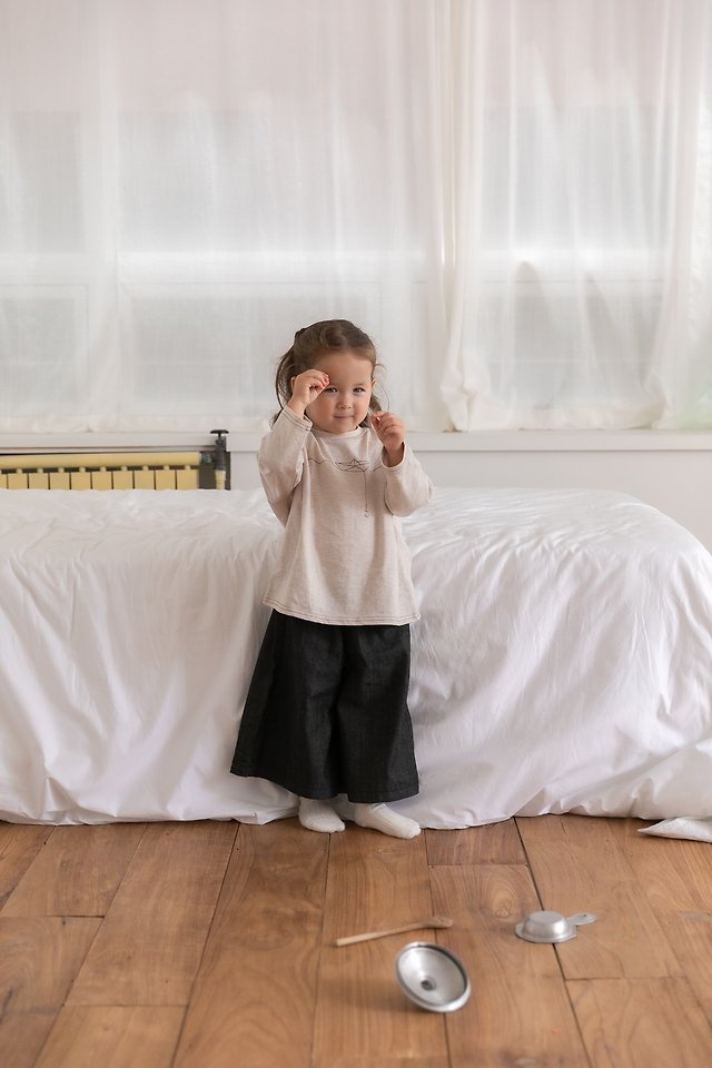 Oatmeal - Korean Children Fashion - #magicofchildhood - Bono Denim Pants - 5