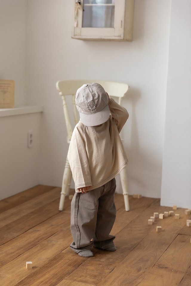 Oatmeal - Korean Children Fashion - #prettylittlegirls - Puppy Baseball Cap - 10
