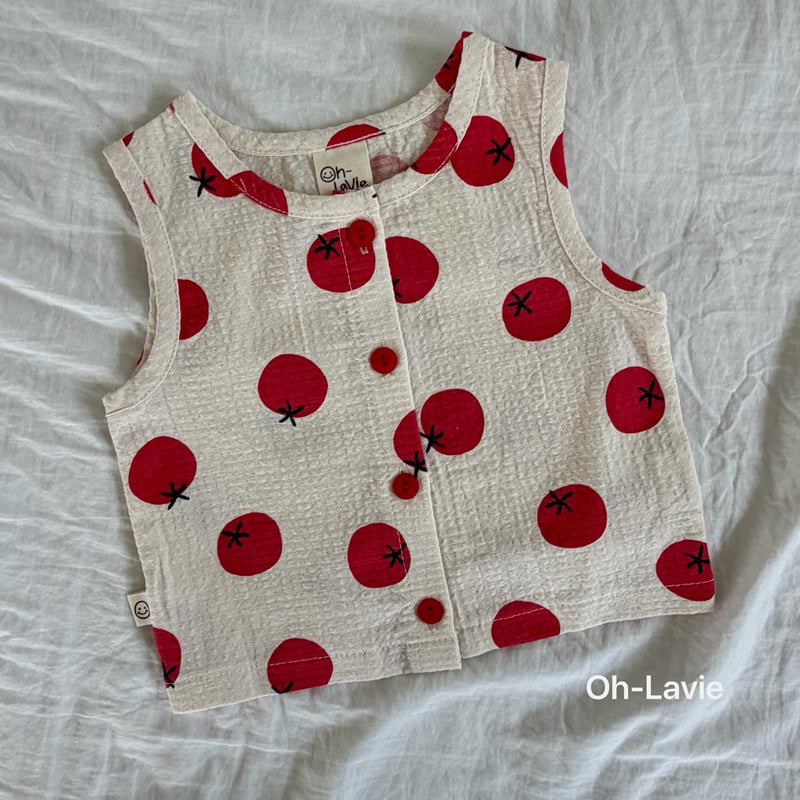 Oh lavie - Korean Baby Fashion - #babyboutique - Fruity Tomato Set - 6
