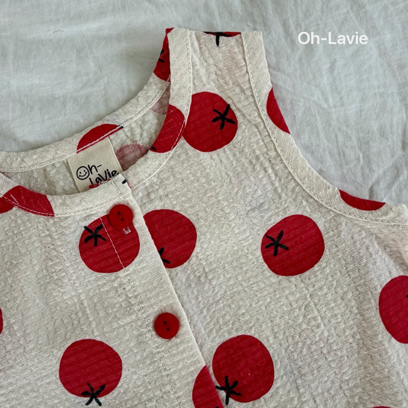 Oh lavie - Korean Baby Fashion - #babyboutiqueclothing - Fruity Tomato Set - 7
