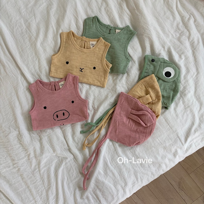 Oh lavie - Korean Baby Fashion - #babyoutfit - Mini Ju Suit (Bonnet Set) - 2