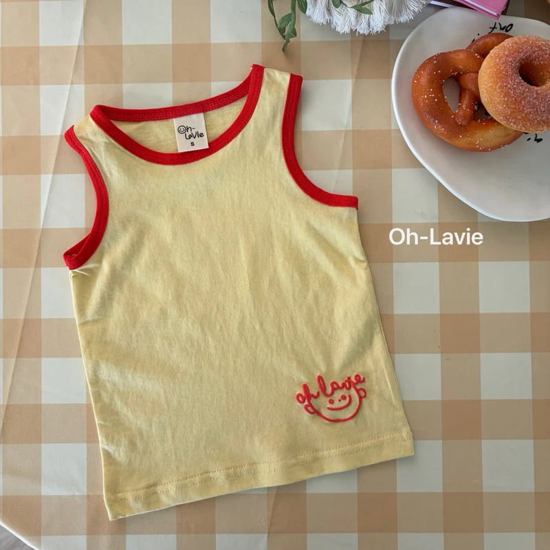 Oh lavie - Korean Children Fashion - #Kfashion4kids - Lavi Contrast Sleeveless Top - 3