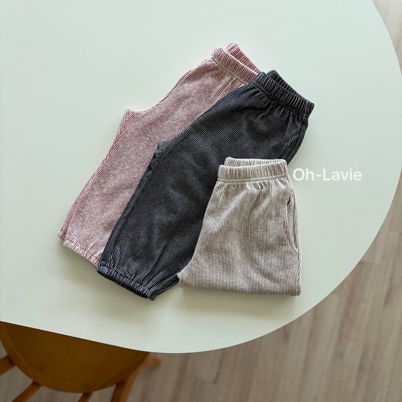 Oh lavie - Korean Children Fashion - #Kfashion4kids - Hudeul Rib Jogger Pants - 2