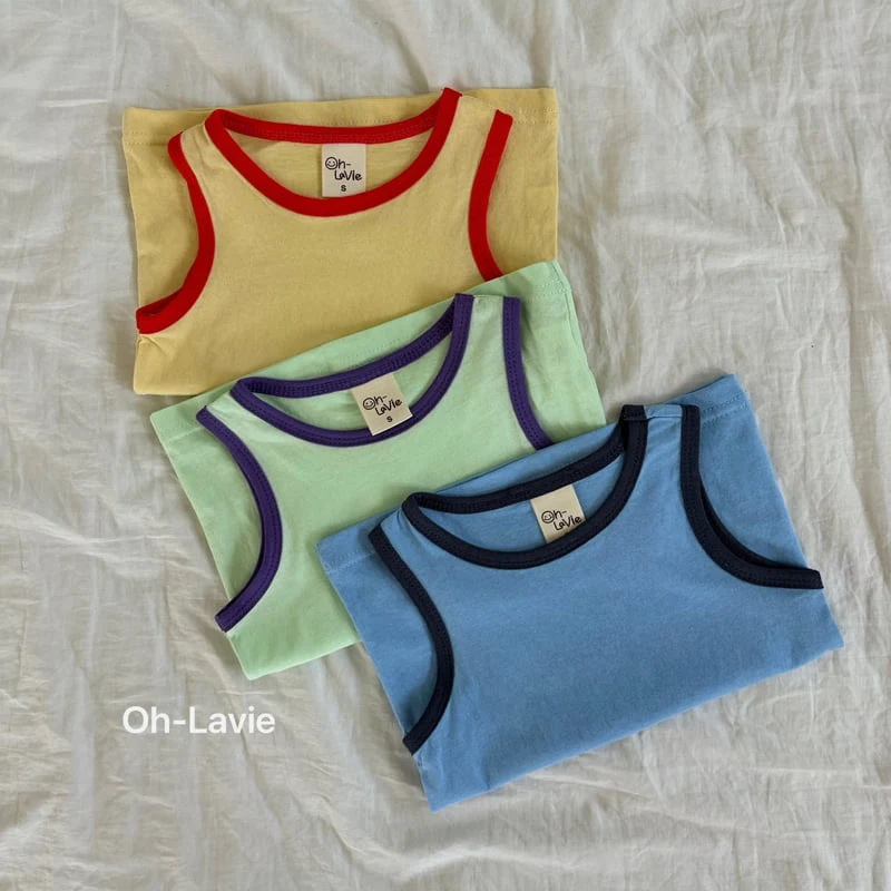 Oh lavie - Korean Children Fashion - #childrensboutique - Lavi Contrast Sleeveless Top - 12