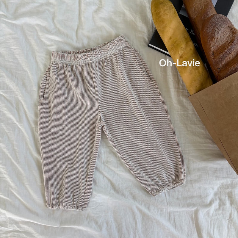 Oh lavie - Korean Children Fashion - #littlefashionista - Hudeul Rib Jogger Pants - 3