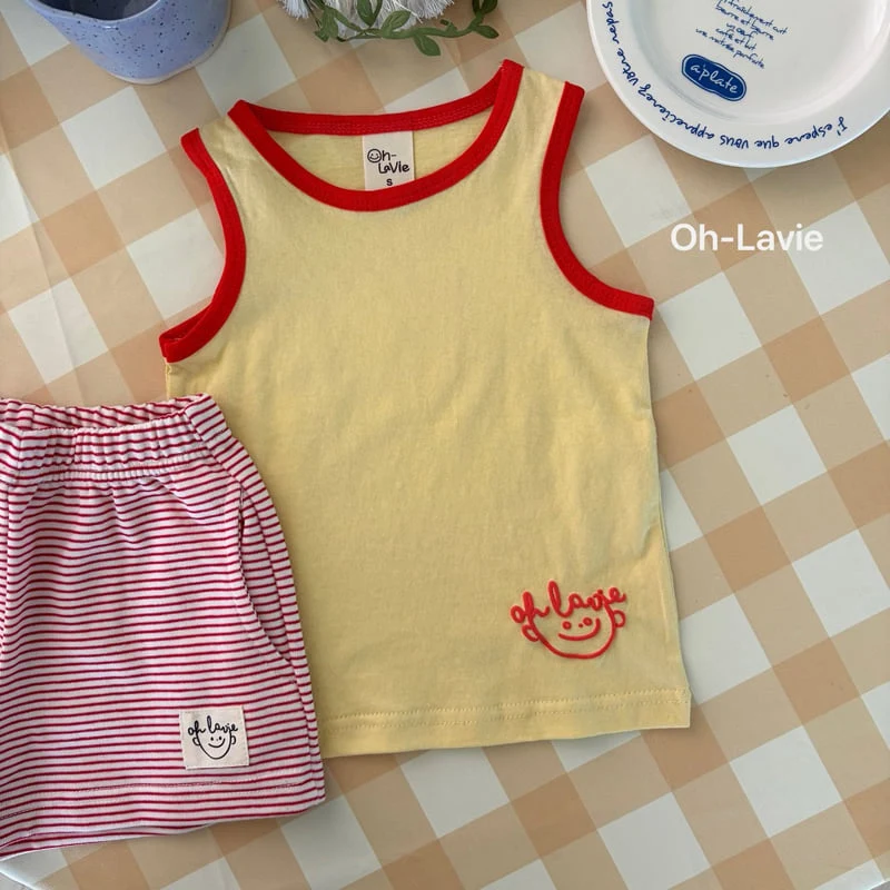Oh lavie - Korean Children Fashion - #minifashionista - Lavi Contrast Sleeveless Top - 6