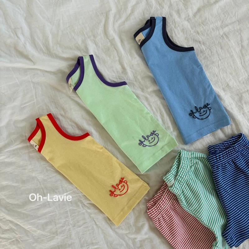 Oh lavie - Korean Children Fashion - #stylishchildhood - Lavi Contrast Sleeveless Top - 10