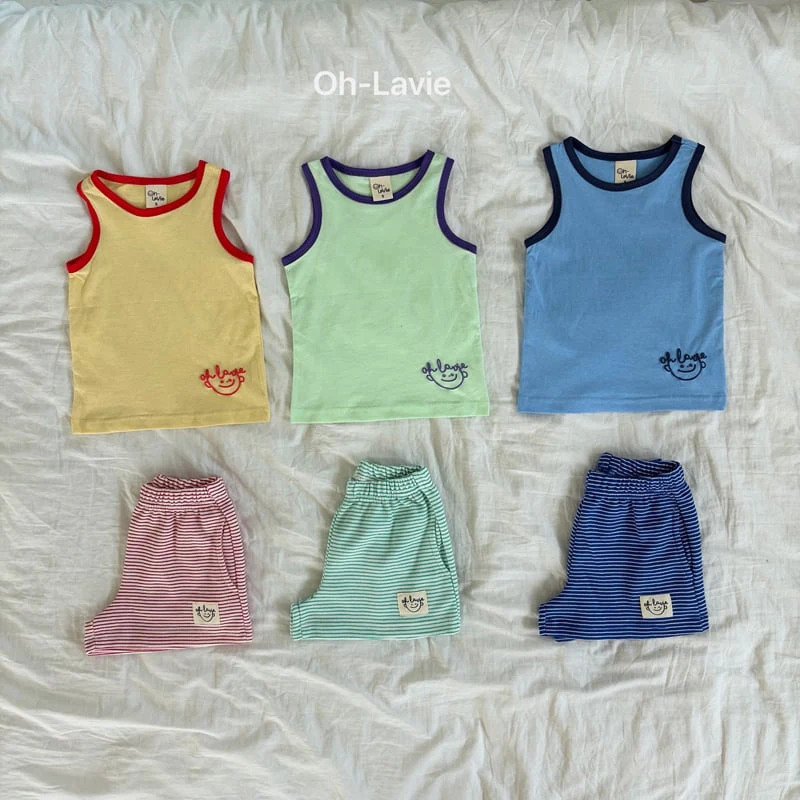 Oh lavie - Korean Children Fashion - #toddlerclothing - Lavi Contrast Sleeveless Top - 9