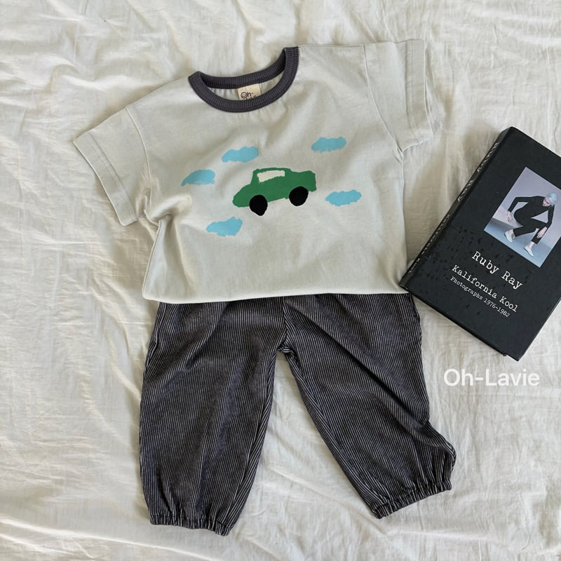Oh lavie - Korean Children Fashion - #toddlerclothing - Hudeul Rib Jogger Pants - 8