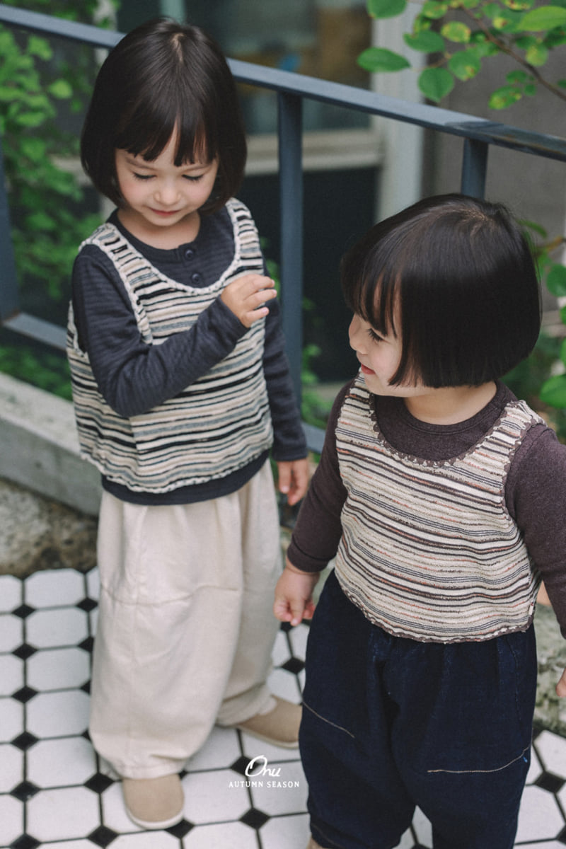 Onu - Korean Baby Fashion - #babyboutique - Knit Vest - 3
