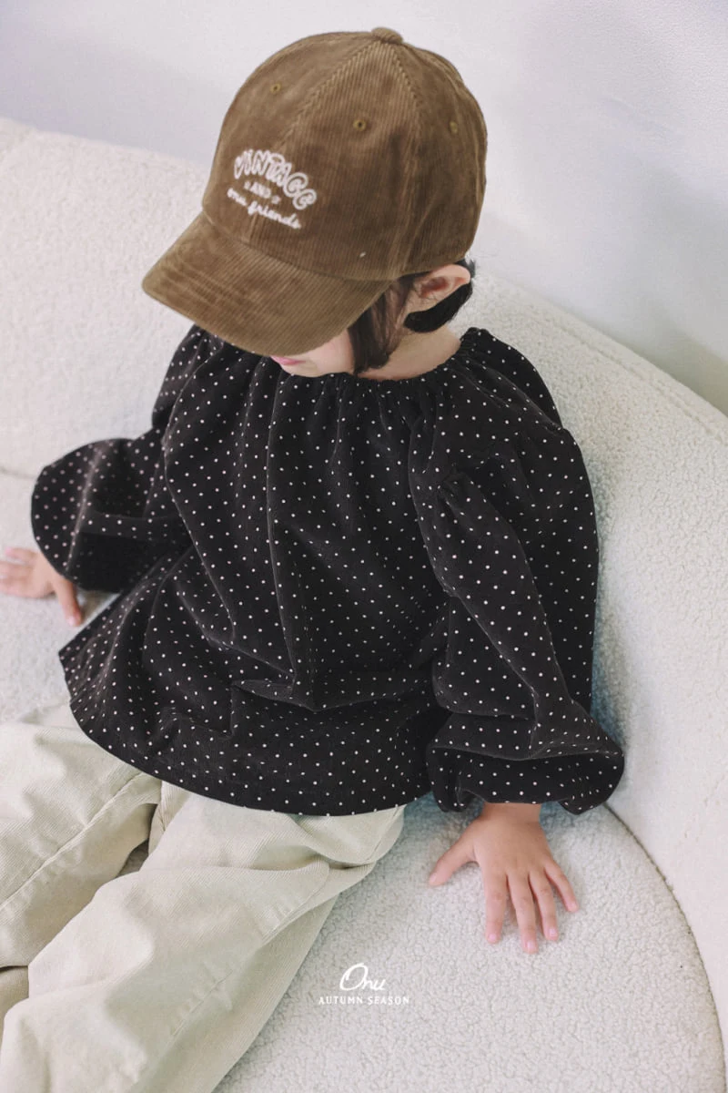 Onu - Korean Baby Fashion - #babyboutiqueclothing - Dot Shirring Blouse - 3