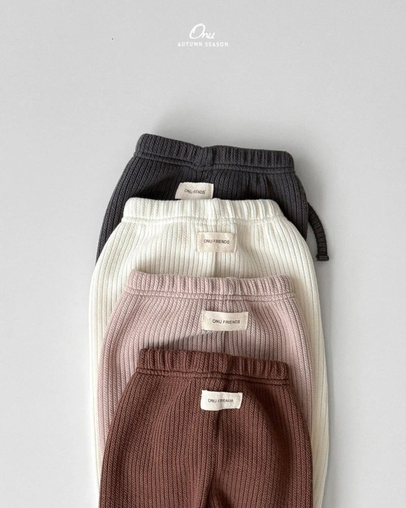 Onu - Korean Baby Fashion - #babyboutique - Slim Rib Pants - 4