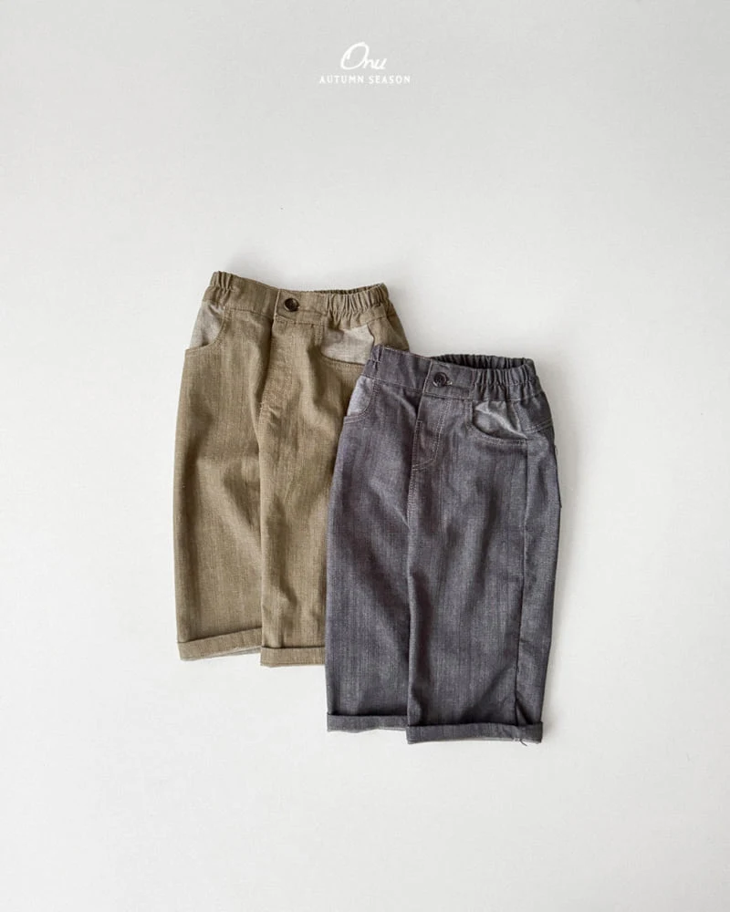 Onu - Korean Baby Fashion - #babyboutiqueclothing - Stitch Denim Pants