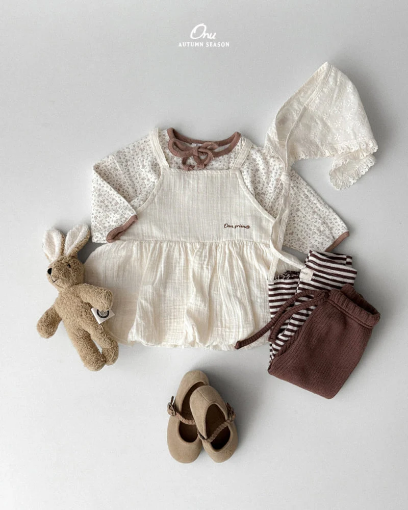 Onu - Korean Baby Fashion - #babyboutiqueclothing - Suspender Balloon One-piece - 11