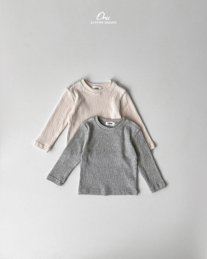 Onu - Korean Baby Fashion - #babyfashion - Rib Spandex Tee