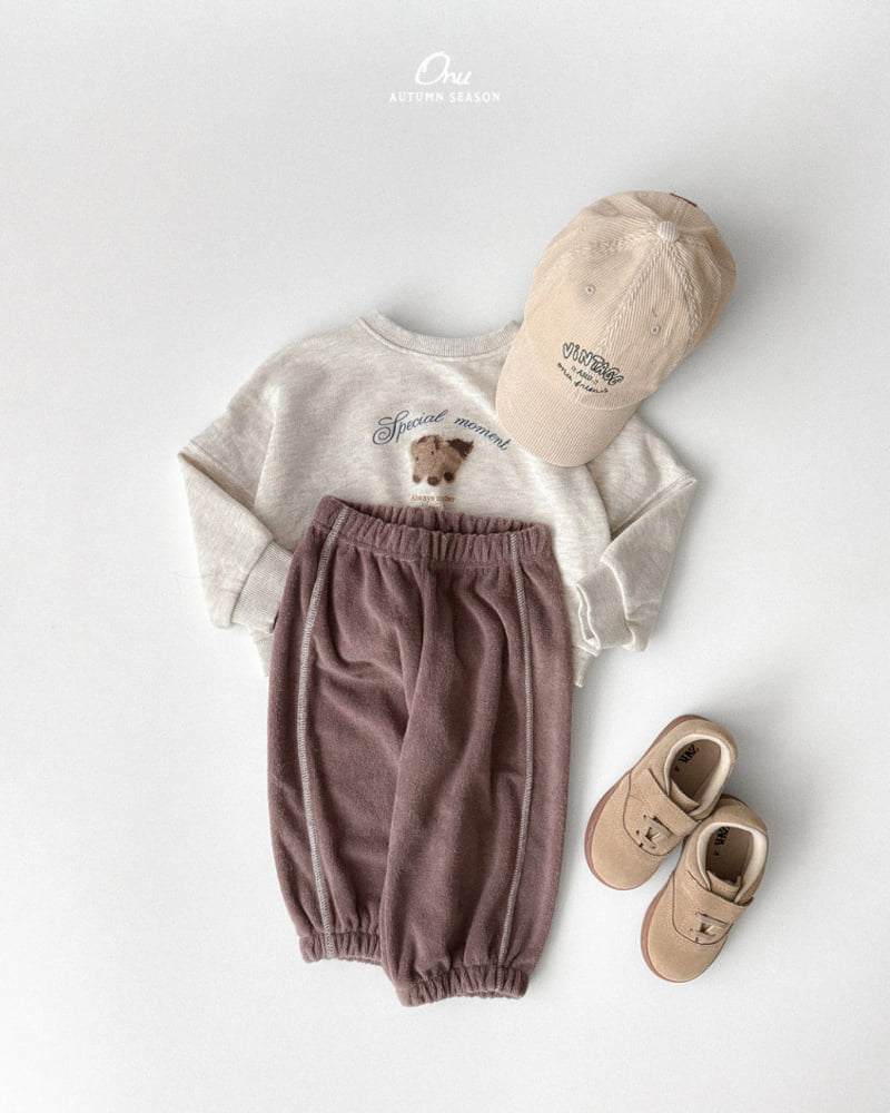 Onu - Korean Baby Fashion - #babyfashion - Boucle Terry Pants - 8