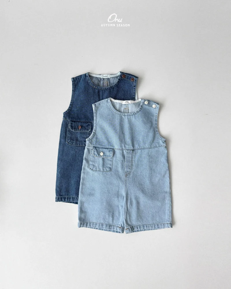 Onu - Korean Baby Fashion - #babyfashion - Slit Overalls