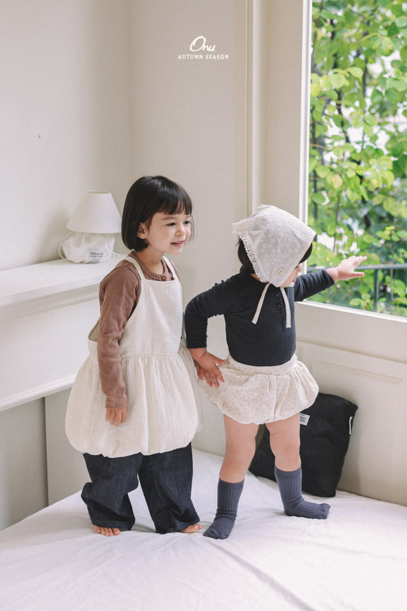 Onu - Korean Baby Fashion - #babyfever - Cracker Button Tee - 8