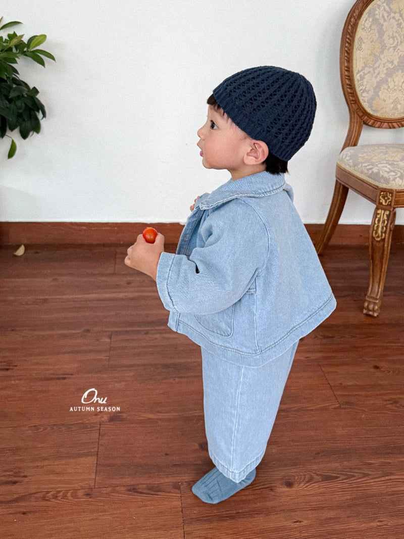 Onu - Korean Baby Fashion - #babyfashion - Pocket Denim Jacket - 4