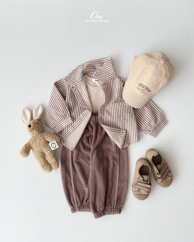 Onu - Korean Baby Fashion - #babyfever - Boucle Terry Pants - 9