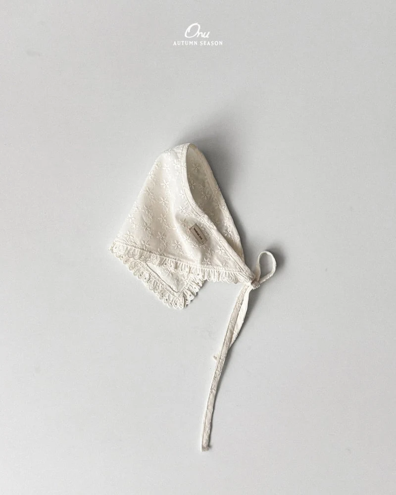 Onu - Korean Baby Fashion - #babyfashion - Lace Headscarf - 4