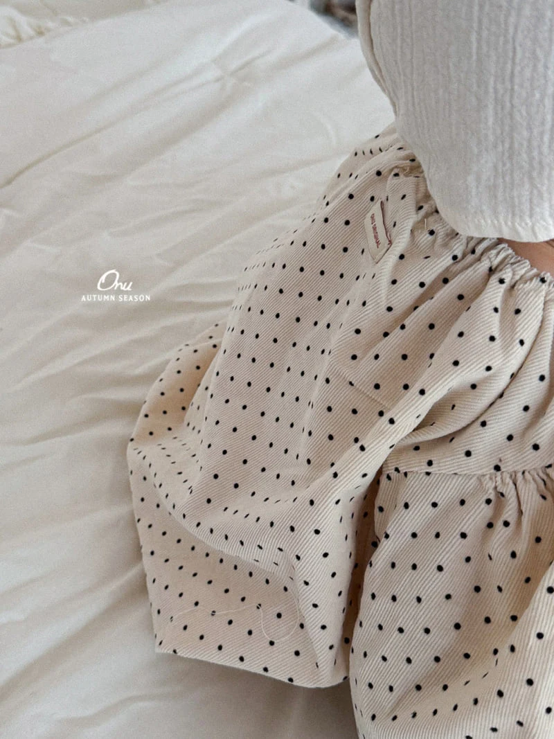 Onu - Korean Baby Fashion - #babygirlfashion - Dot Shirring Blouse - 7