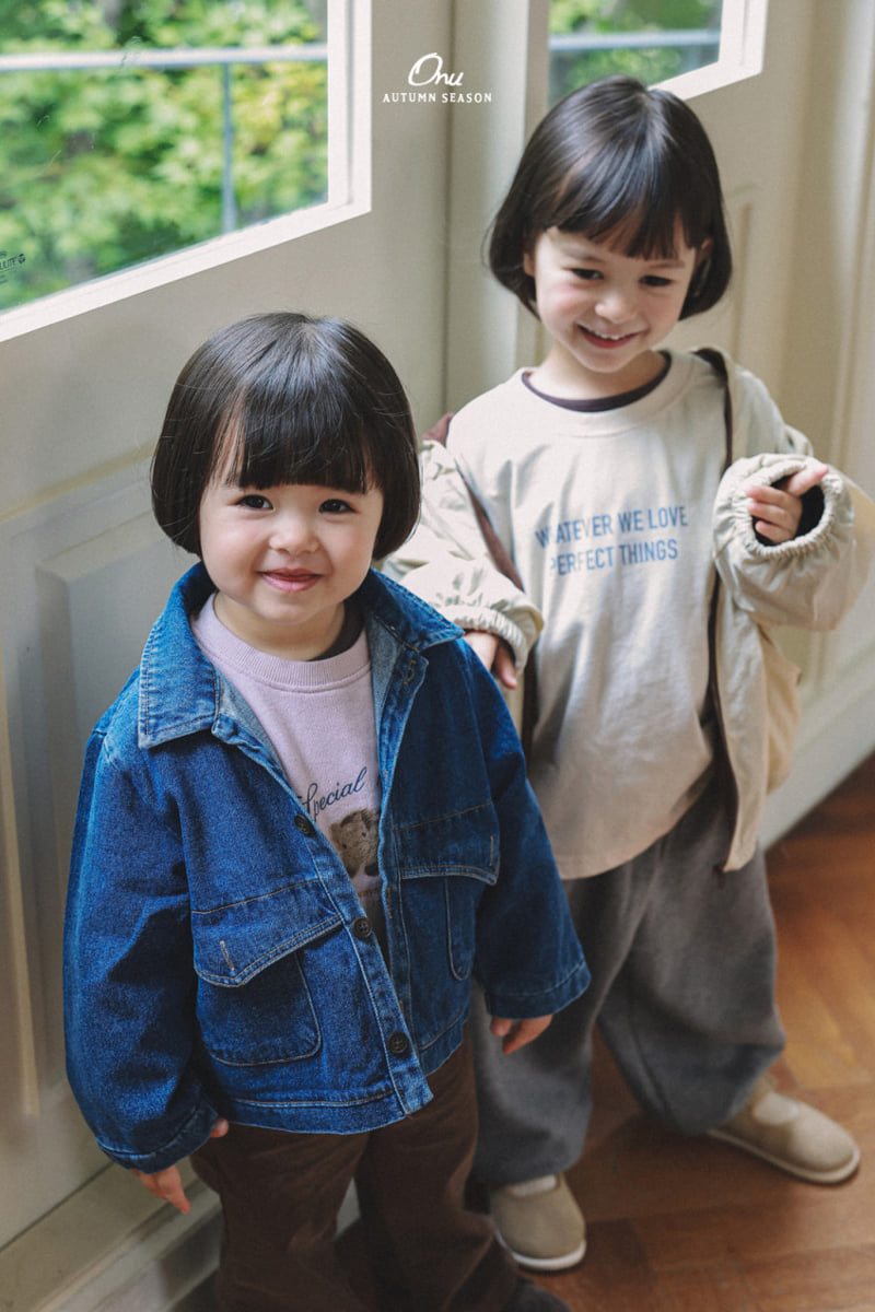 Onu - Korean Baby Fashion - #babygirlfashion - Pocket Denim Jacket - 5