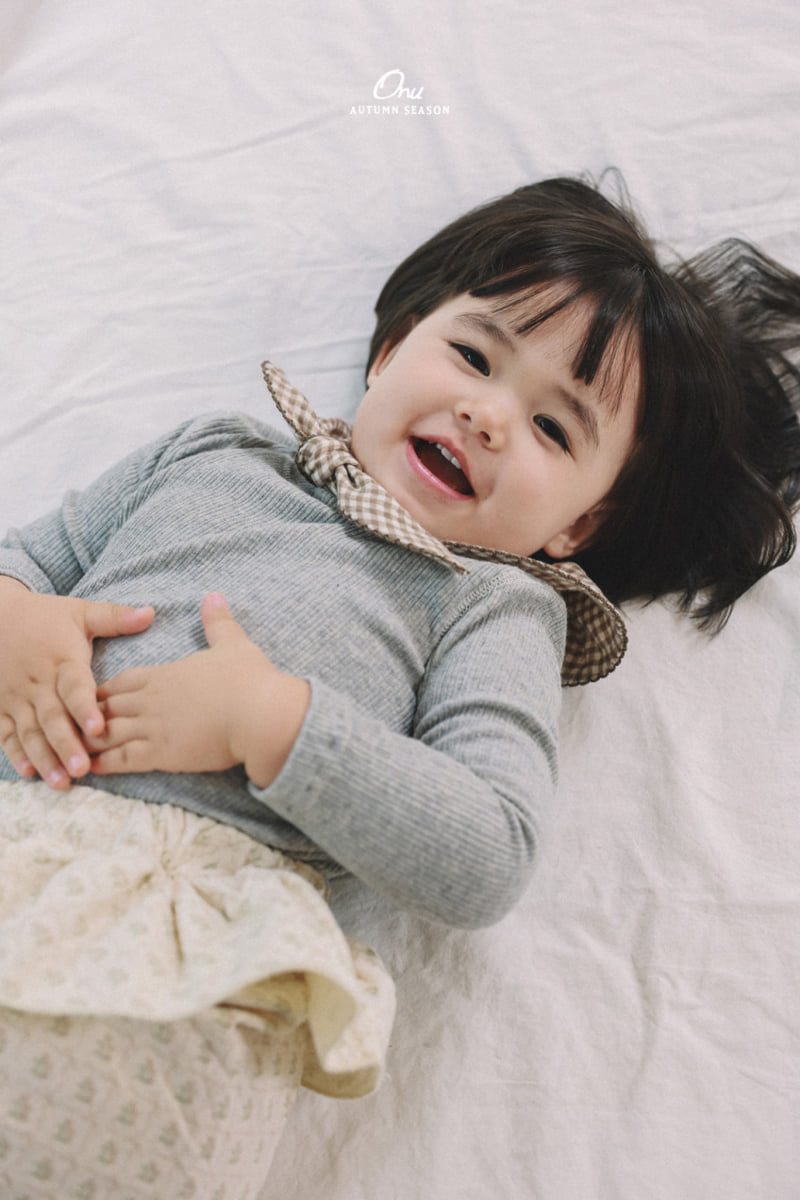 Onu - Korean Baby Fashion - #babygirlfashion - Rib Spandex Tee - 4