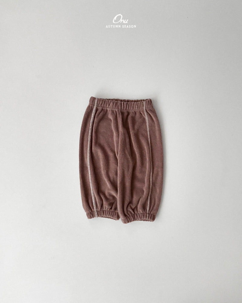 Onu - Korean Baby Fashion - #babylifestyle - Boucle Terry Pants - 11