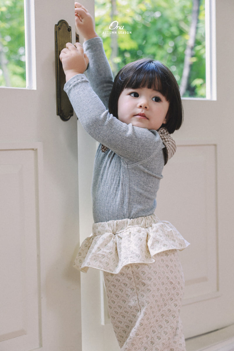 Onu - Korean Baby Fashion - #babyoninstagram - Rib Spandex Tee - 5